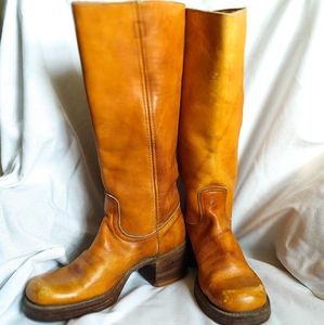 Vintage Frye Black Label Campus Boots